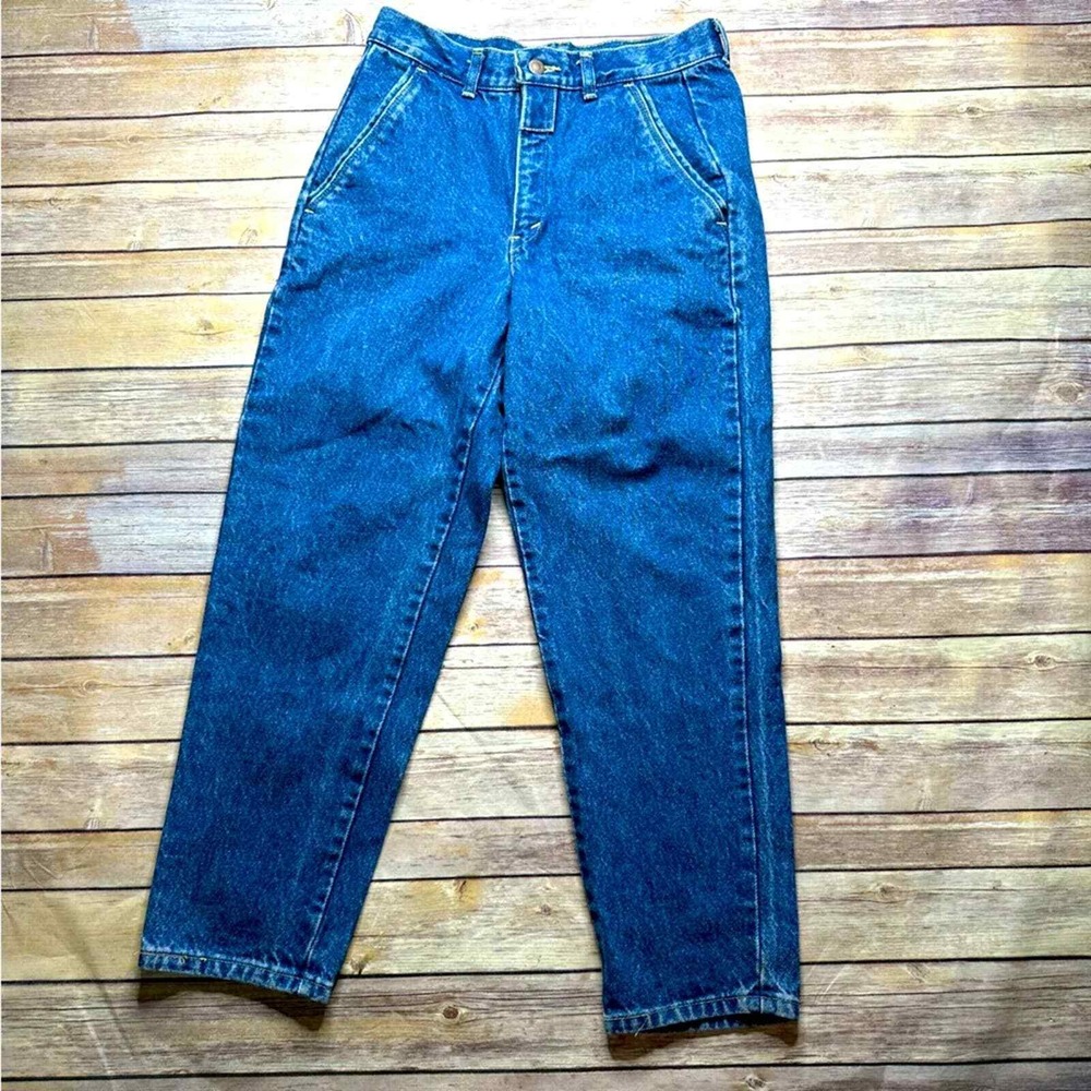 Vintage Props Blue Jean Denim Jeans Pants Women's Mom Cigarette Leg 70s 80s